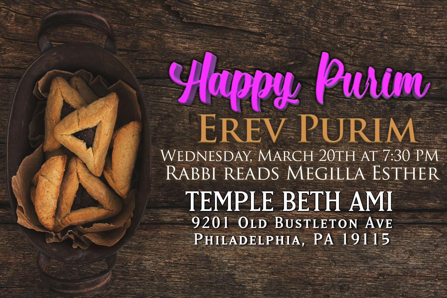 Blog #1: Purim Services 
March 20 2019